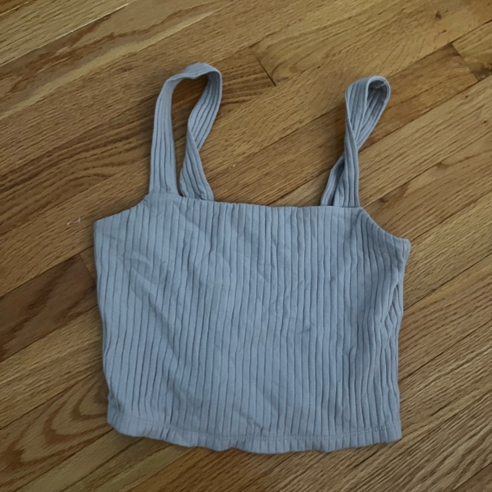 American Eagle Outfitters Light purple Ribbed Tank Top